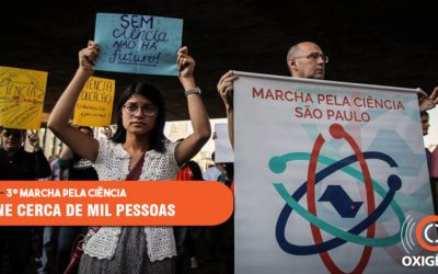 3º Marcha pela Ciência reúne cerca de mil pessoas na Avenida Paulista
